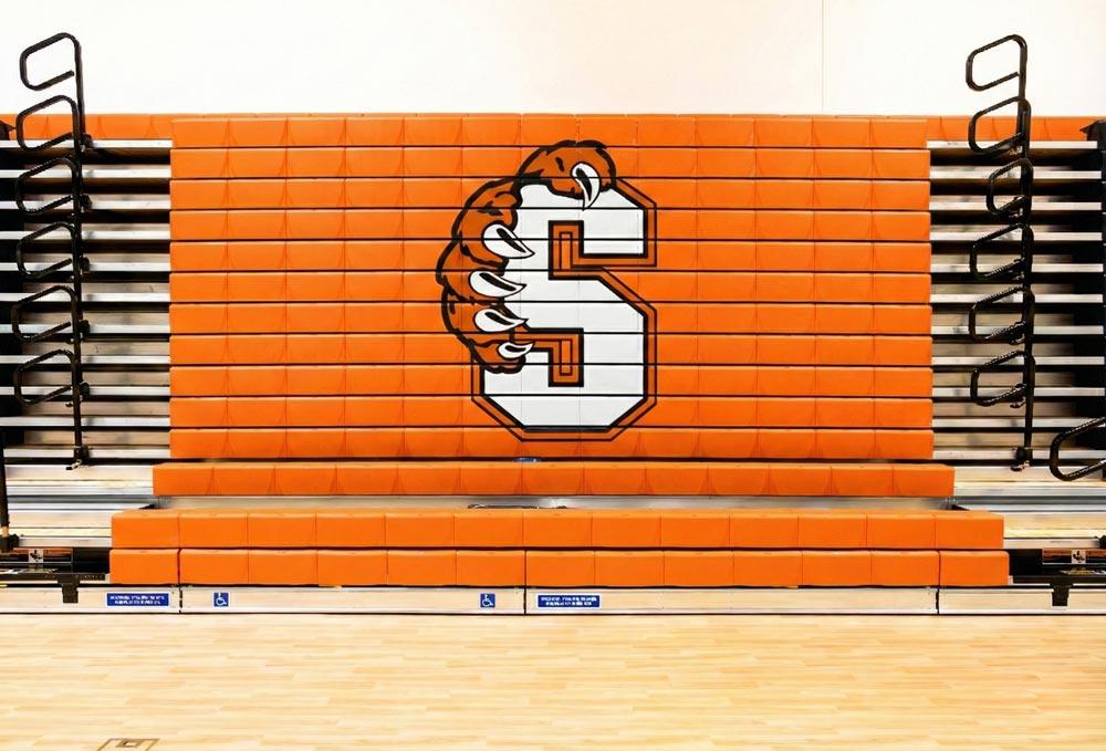 Summerville Bear Bleacher Mockup Orange