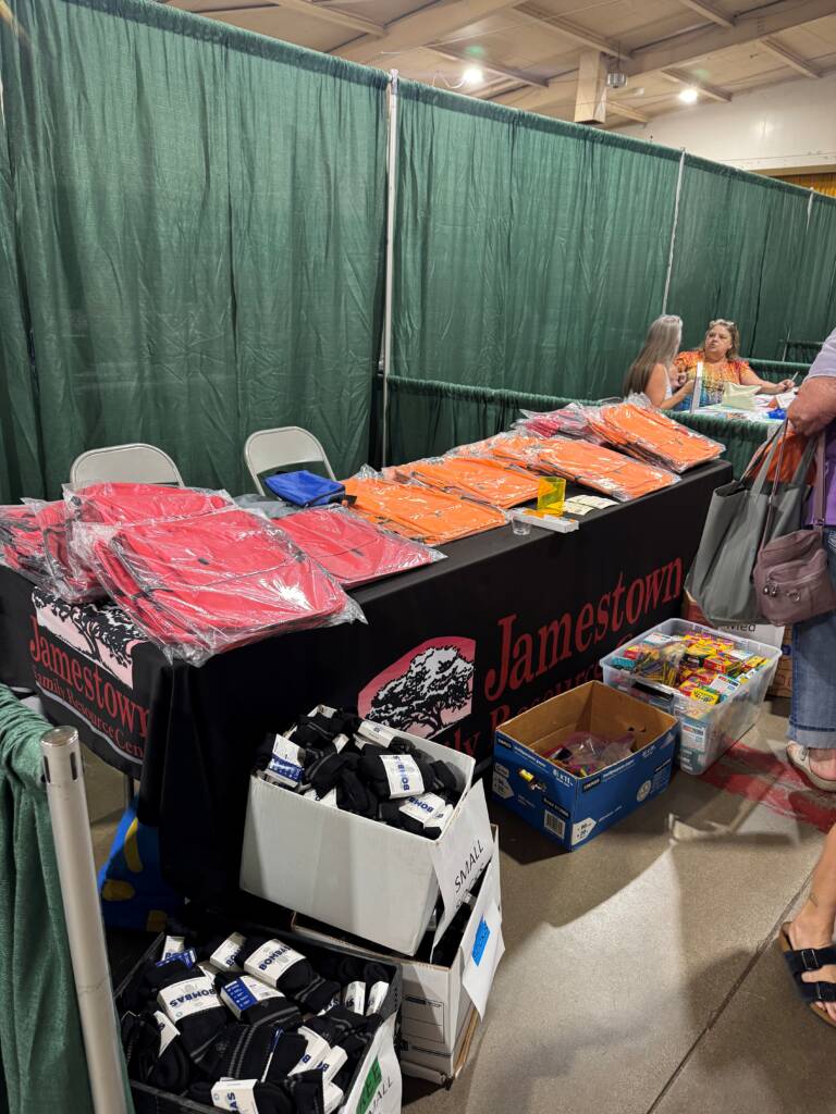 Jamestown Family Resource Center Booth at 2026 Community Roots Resource and Health Fair